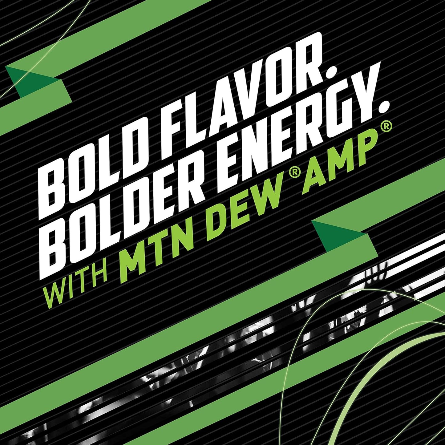 Mtn Dew AMP Energy, Original Flavor, Energy Drink with B Vitamins, 16 fl oz Cans (Pack of 12)