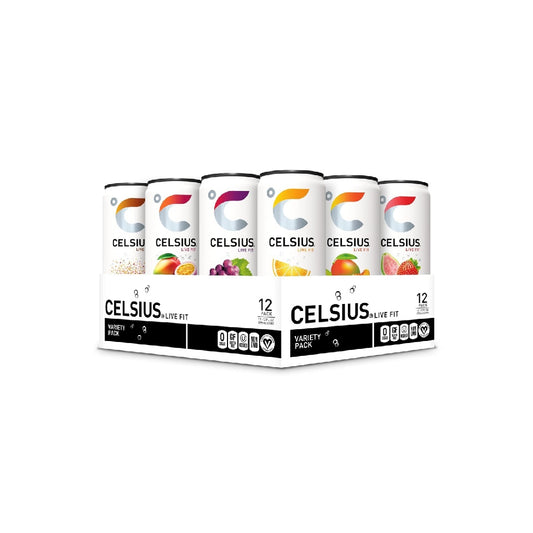 CELSIUS Official Variety Pack, Functional Basic Energy Drink, 12 fl oz (Pack of 12)