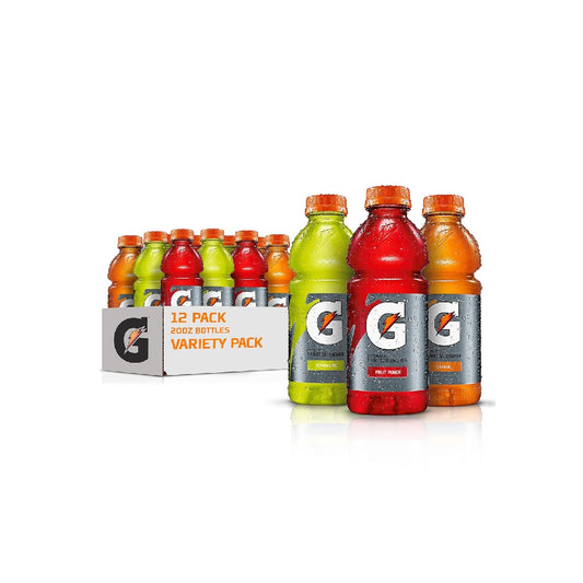 Gatorade Thirst Quencher Sports Drink, Variety Pack, 20 oz Bottles, 12 Pack